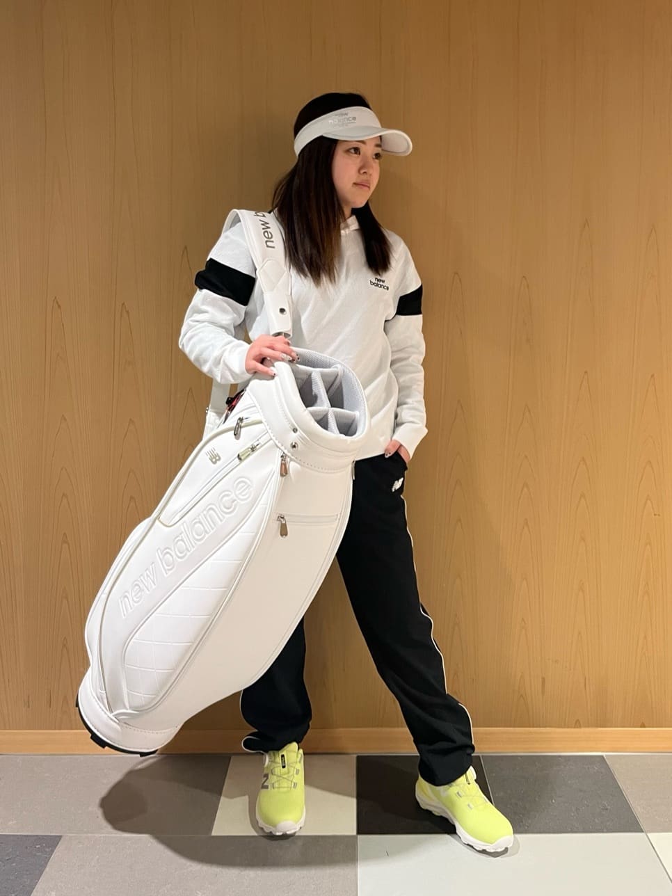New Balance Golf | ゼブラ柄 ニット プルオーバー フーディー (WOMENS