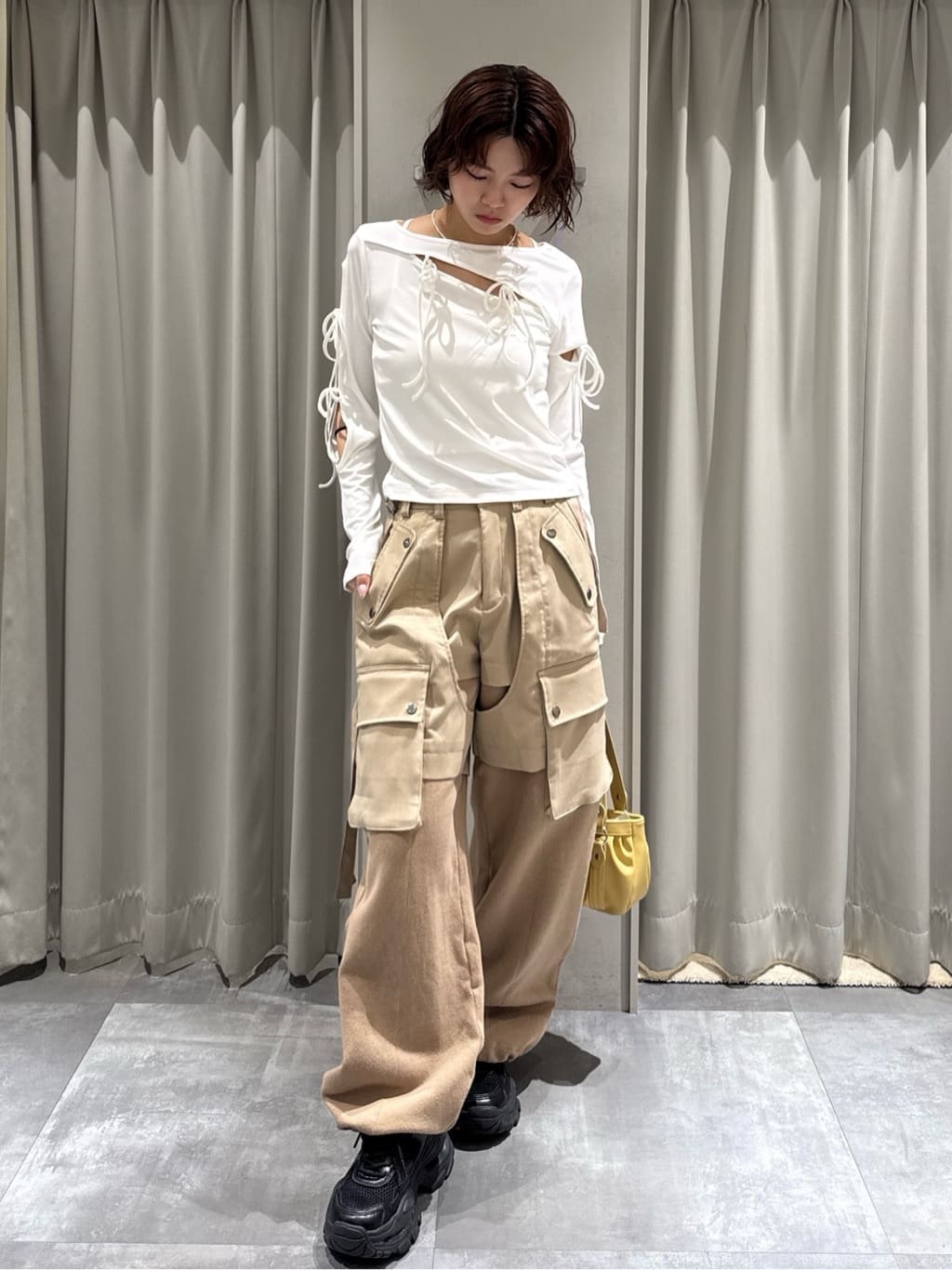 SLY | KNIT DOCKING CARGO パンツ | Rakuten Fashion(楽天ファッション