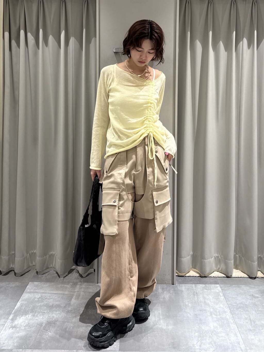 SLY | KNIT DOCKING CARGO パンツ | Rakuten Fashion(楽天ファッション