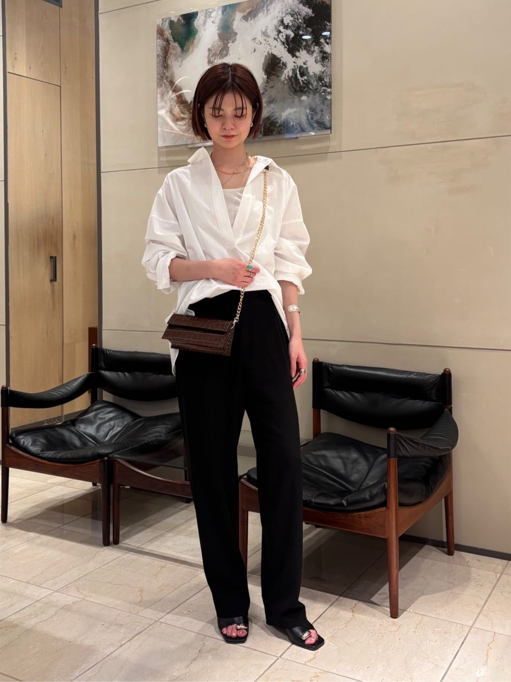 GALLARDAGALANTEのライトジャージーテーパードパンツを使ったコーディネートを紹介します。｜Rakuten Fashion(楽天ファッション／旧楽天ブランドアベニュー)6948359