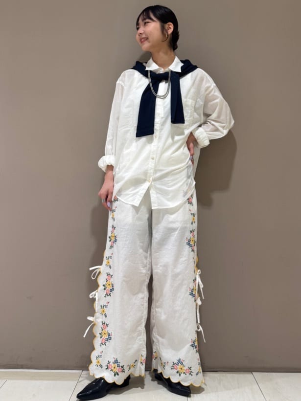 FREAK'S STORE | インドスカラップ花刺繍パンツ | Rakuten Fashion
