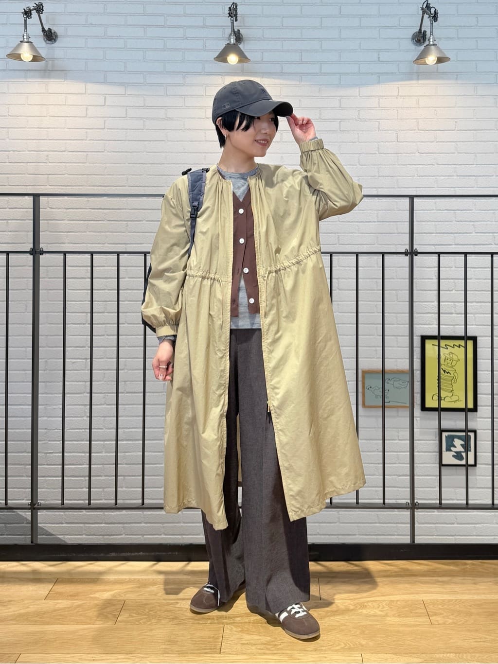 UNITED ARROWS green label relaxing | ギャザー ドロスト コート 撥水