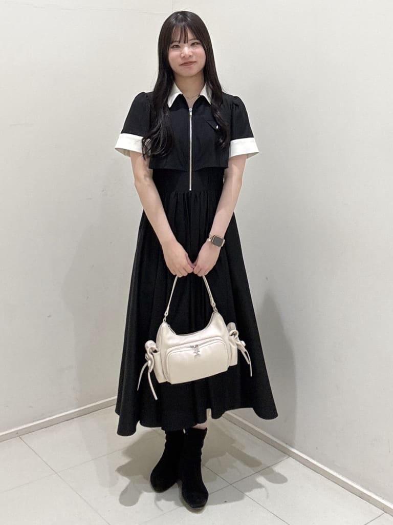 rienda | バストディティールフレアワンピース | Rakuten Fashion(楽天