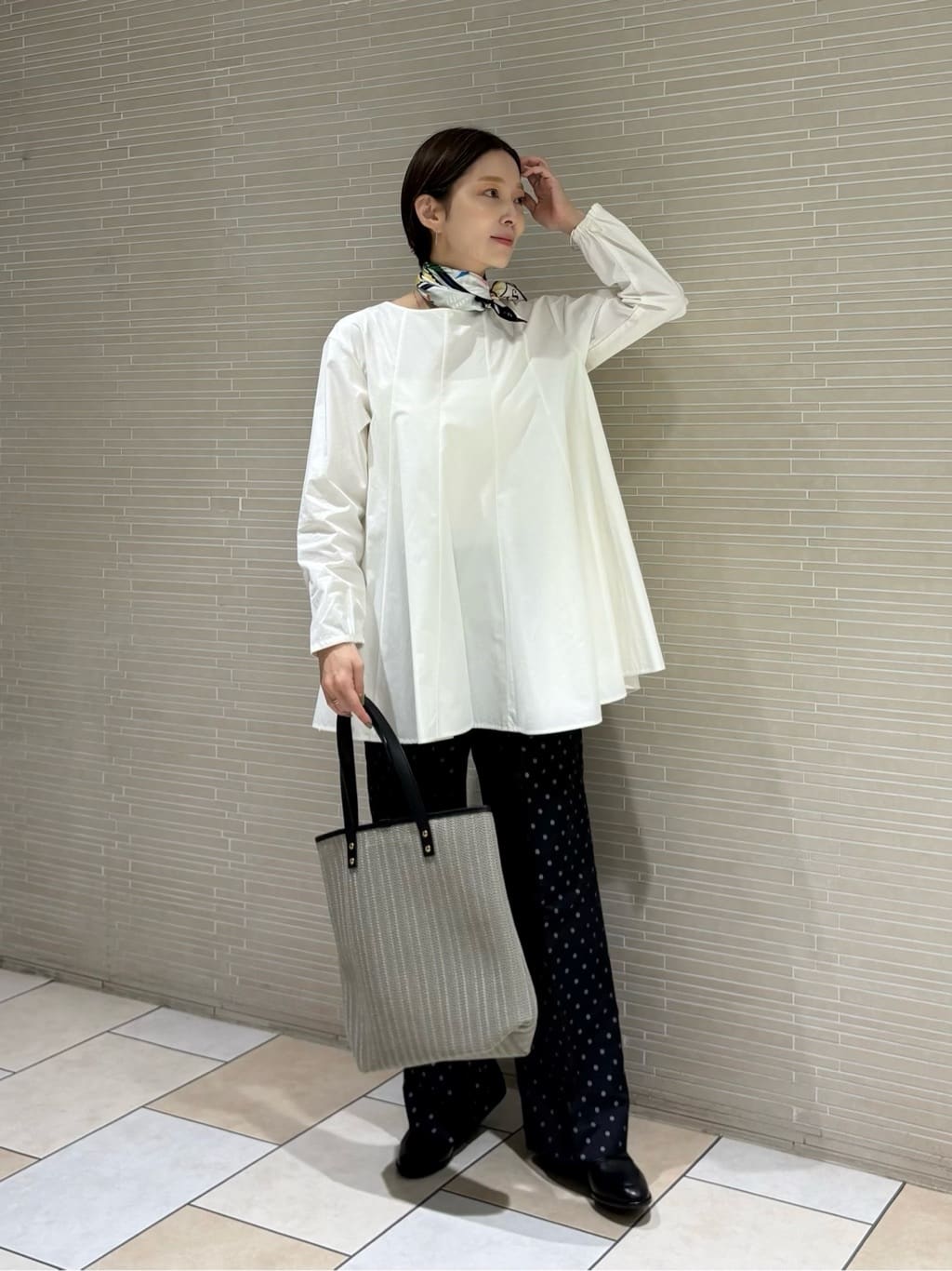 UNITED ARROWS | バイアス フレア チュニック ブラウス