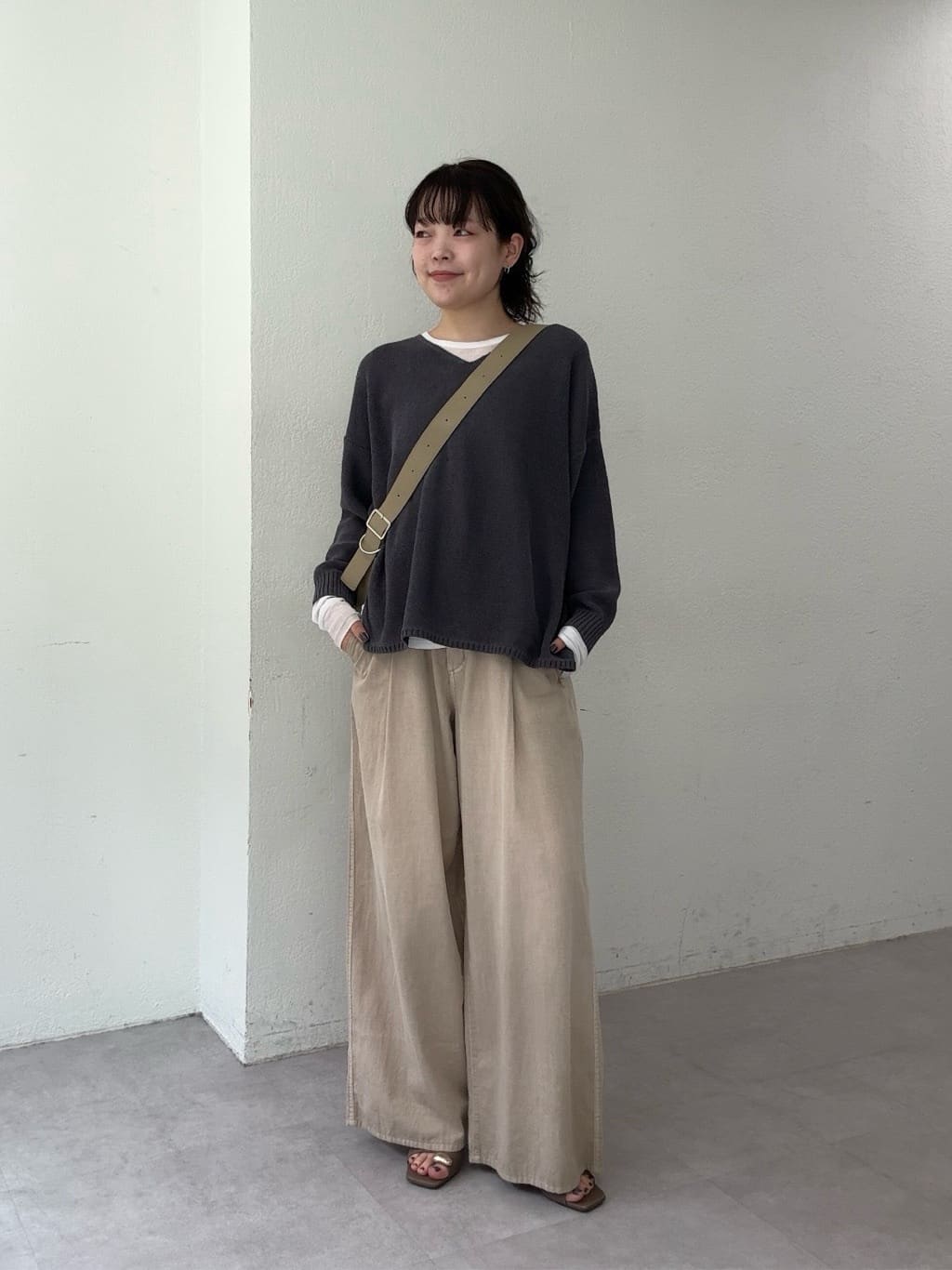 GALLARDAGALANTEの【手洗い可】コットンメッシュプルオーバーを使ったコーディネートを紹介します。｜Rakuten Fashion(楽天ファッション／旧楽天ブランドアベニュー)6950659