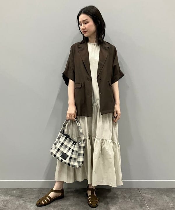 BEAMS HEART | 【7/16新規値下げ】ティアード ノースリーブ ワンピース