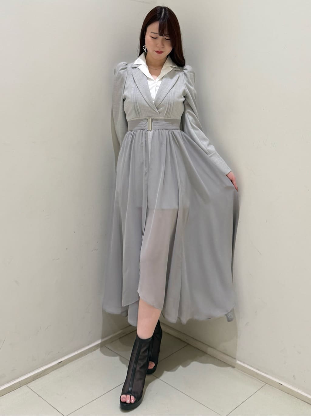 rienda | 2WAYテーラーWカラーワンピース | Rakuten Fashion(楽天