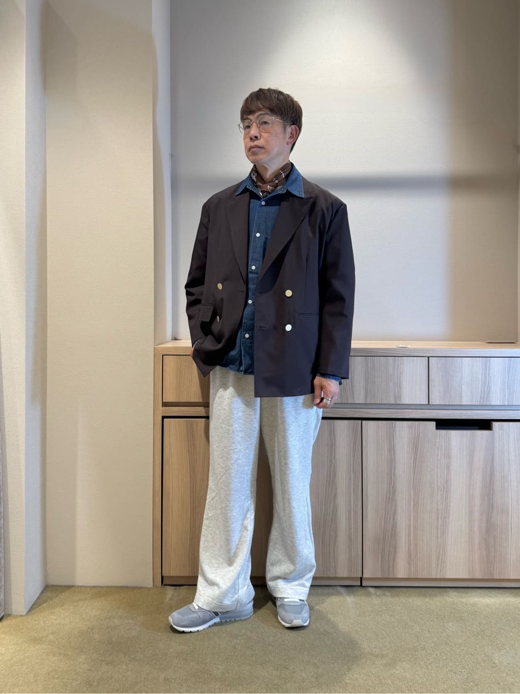 UNITED ARROWS green label relaxingのTW オックス ダブル ブレザー 