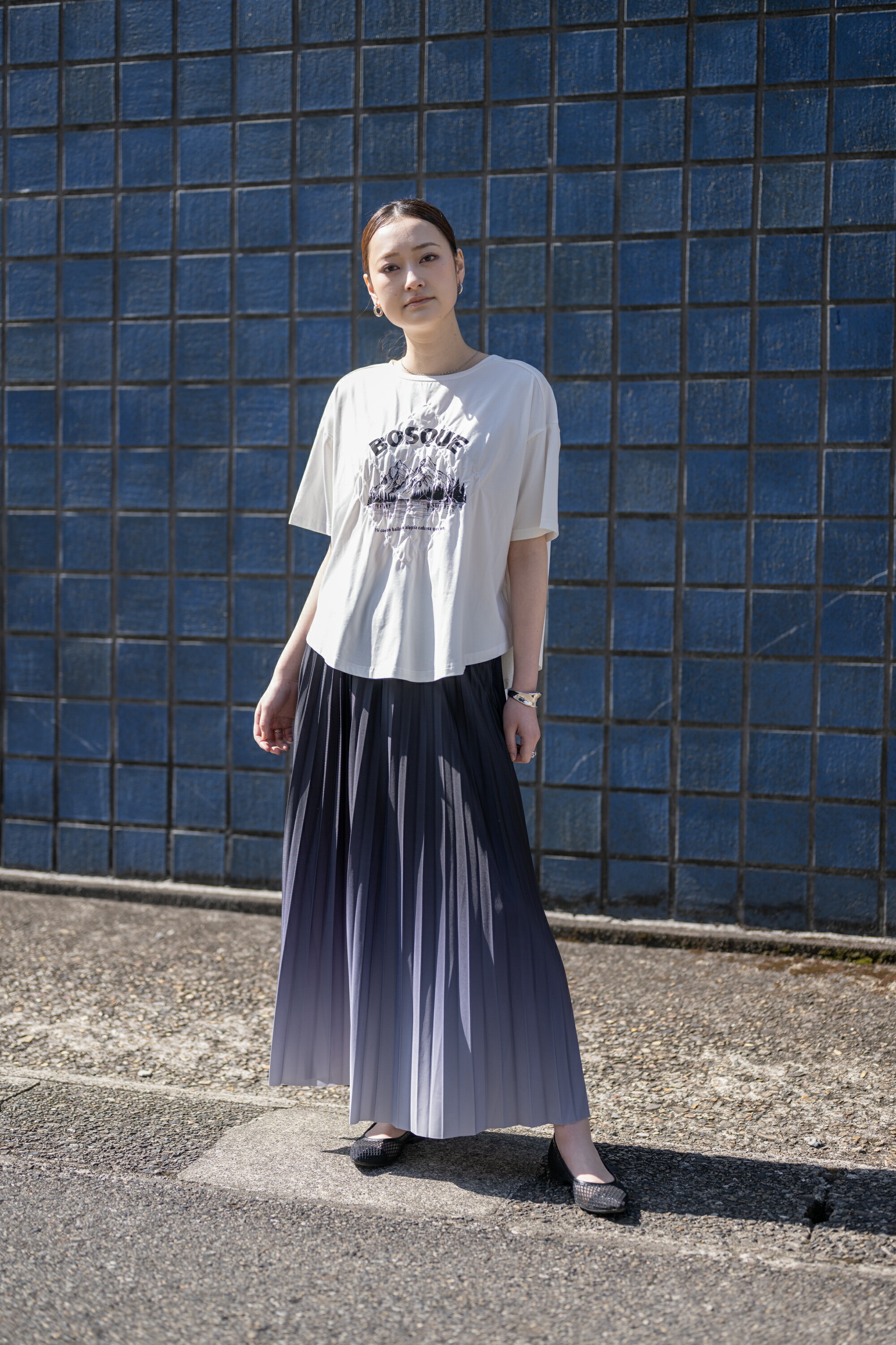 YEVS | グラデーションプリーツスカート | Rakuten Fashion(楽天
