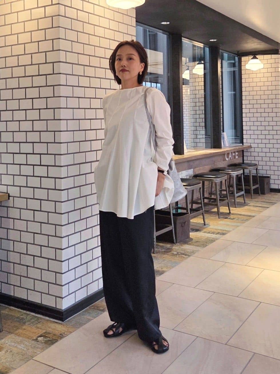 UNITED ARROWS | バイアス フレア チュニック ブラウス