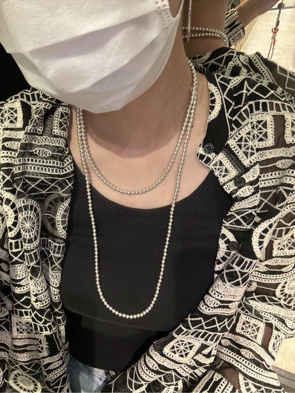 ear PAPILLONNERのシアー刺繍ブラウス【SUM1 STYLE】を使ったコーディネートを紹介します。｜Rakuten Fashion(楽天ファッション／旧楽天ブランドアベニュー)6954878