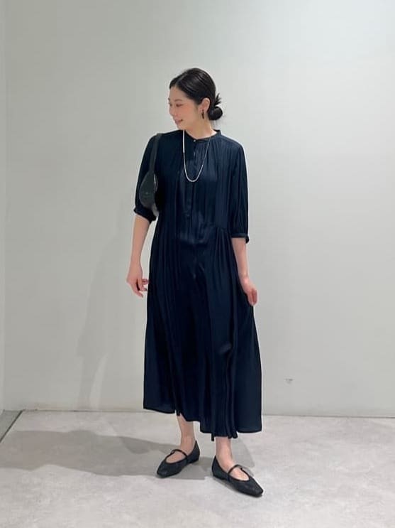 UNITED ARROWS green label relaxing | サテン ギャザー ショート