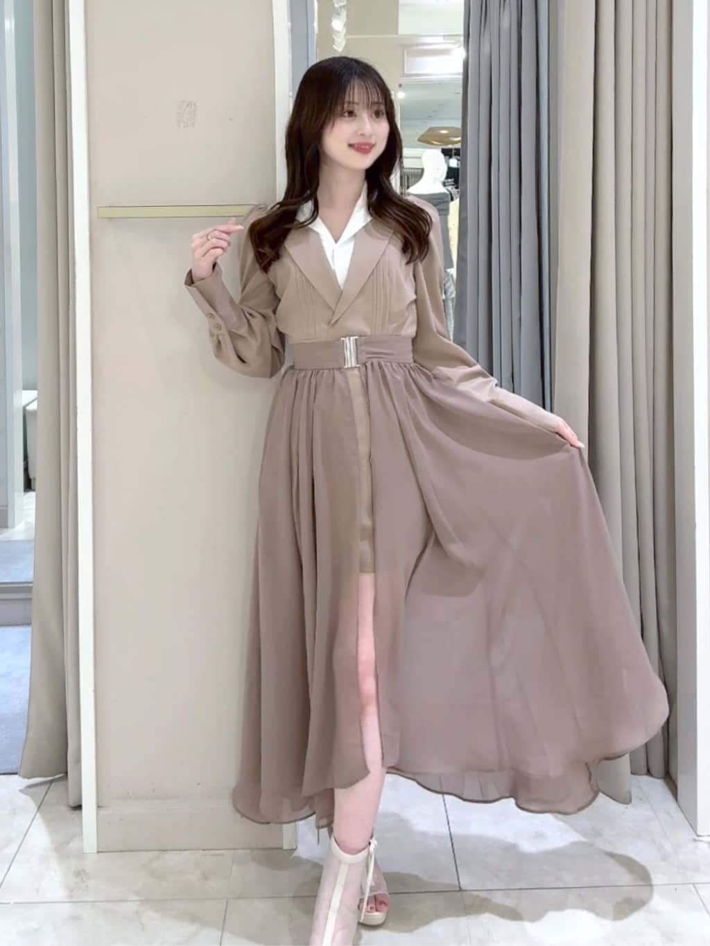 rienda | 2WAYテーラーWカラーワンピース | Rakuten Fashion(楽天