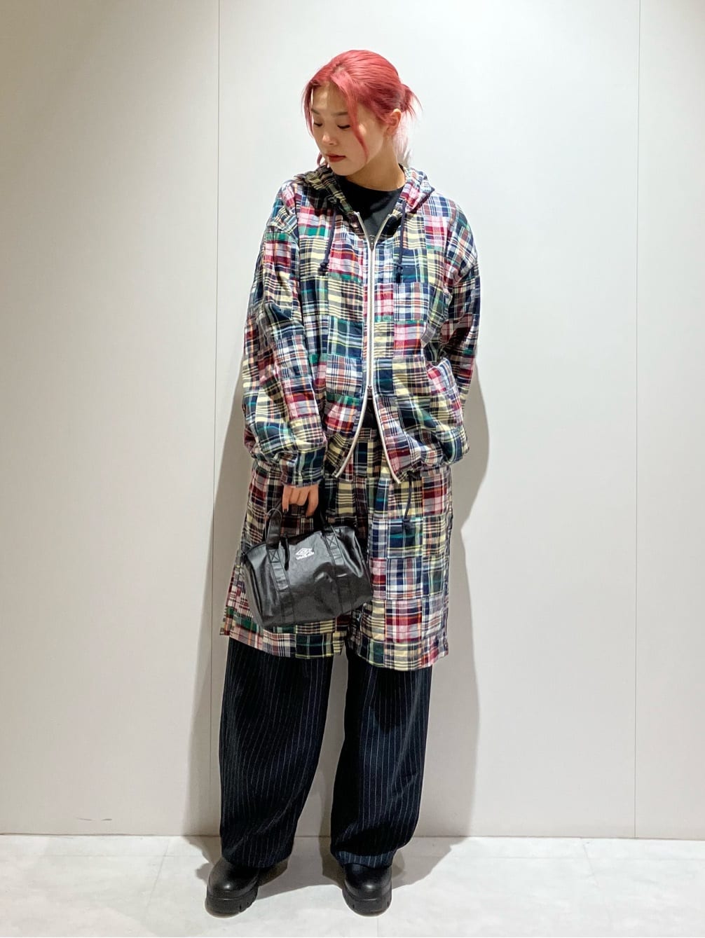 FREAK'S STORE | ビッグシルエット パッチワーク マドラスチェック