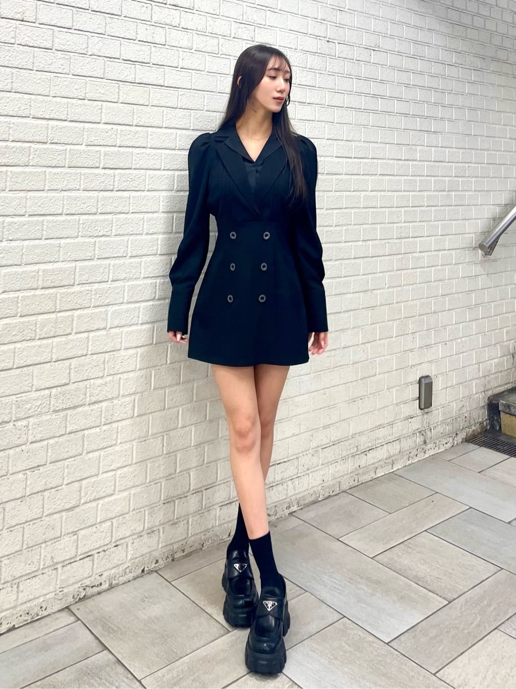 rienda | 2WAYテーラーWカラーワンピース | Rakuten Fashion(楽天