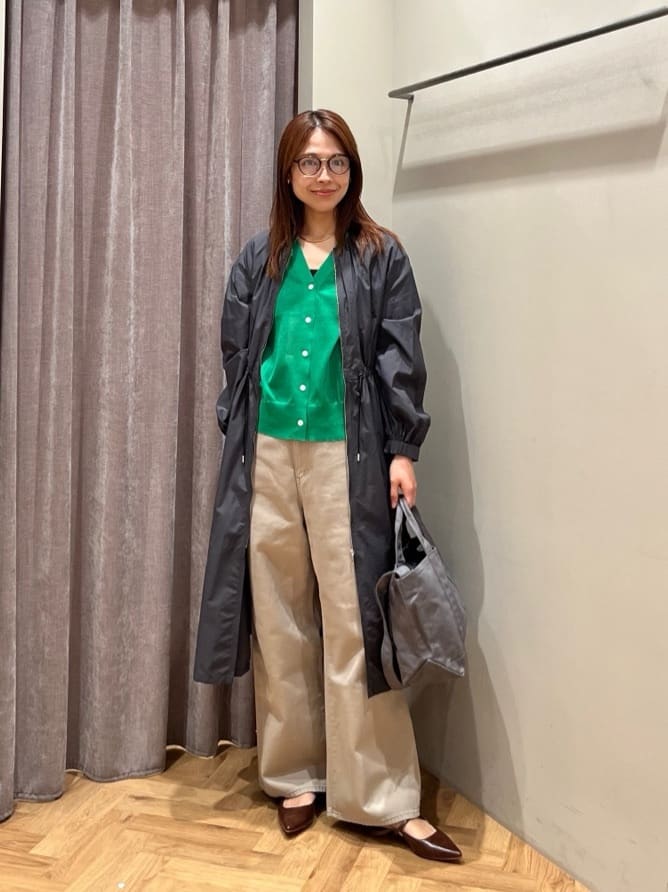 UNITED ARROWS green label relaxing | ギャザー ドロスト コート 撥水