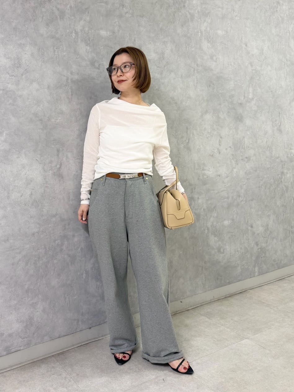 upper hights for conte スウェット 5ポケットパンツ UN upperhights（アッパーハイツ） ワイドパンツ スウェットパンツ