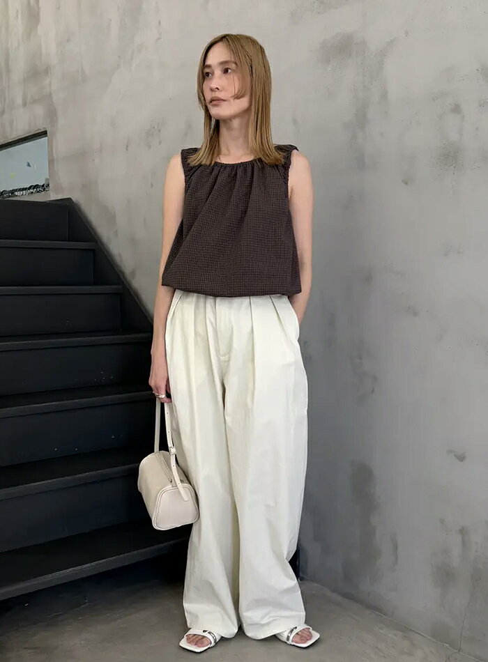 user_41f3e852　バルーンタンク４着 SELECT MOCA | サッカーチェックバルーンタンクトップ【by SON