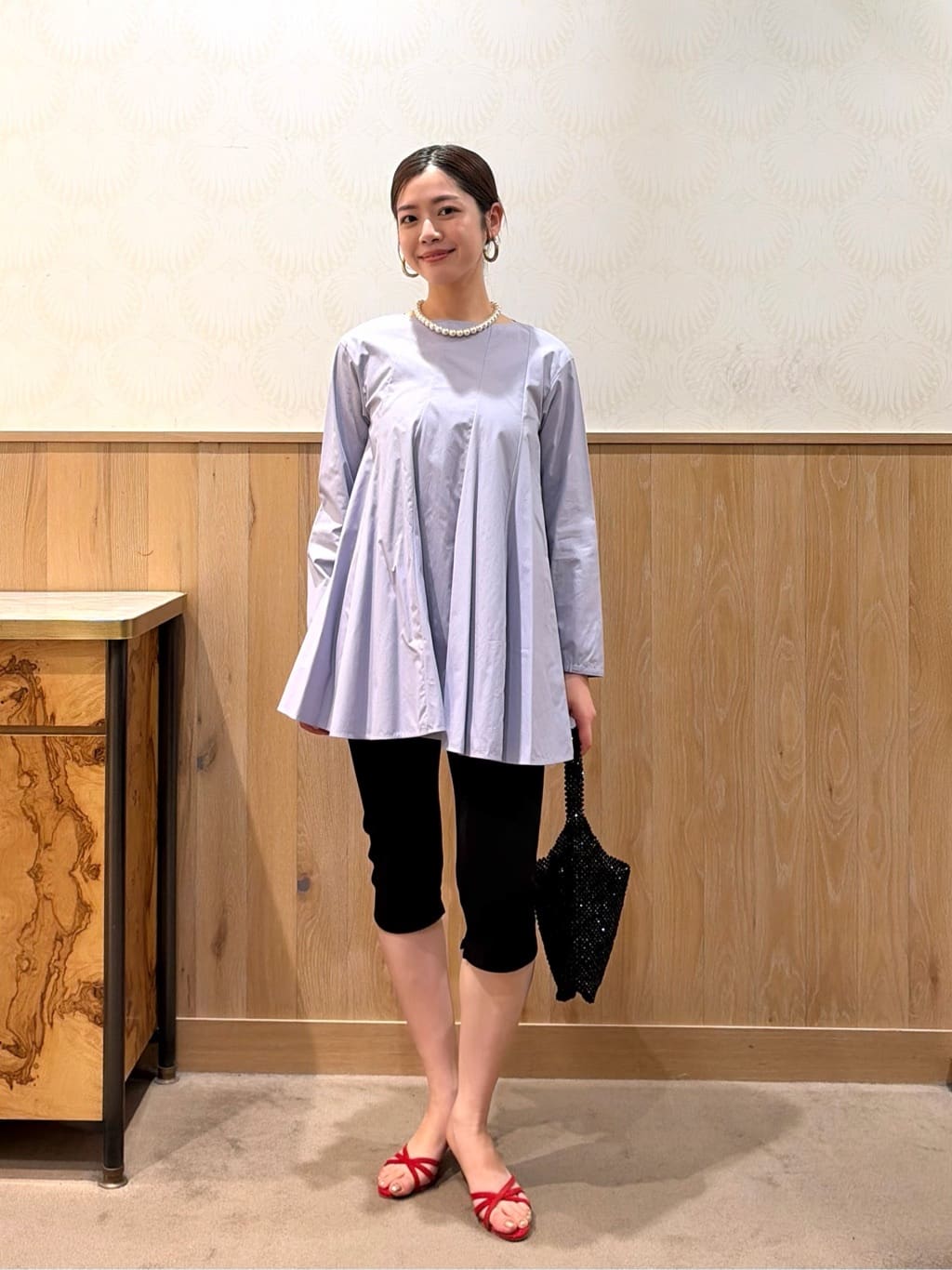 UNITED ARROWS | バイアス フレア チュニック ブラウス