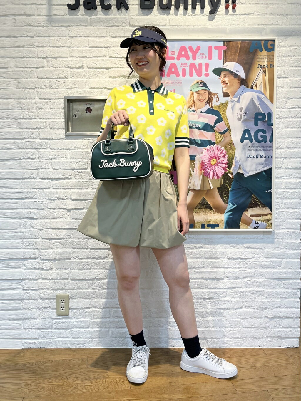 Jack Bunny!! | 花柄ジャガードニットポロシャツ | Rakuten Fashion