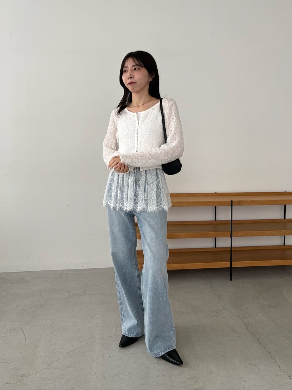 CAPRICIEUX LE'MAGE | 【mana企画】シャーリングホックブラウス