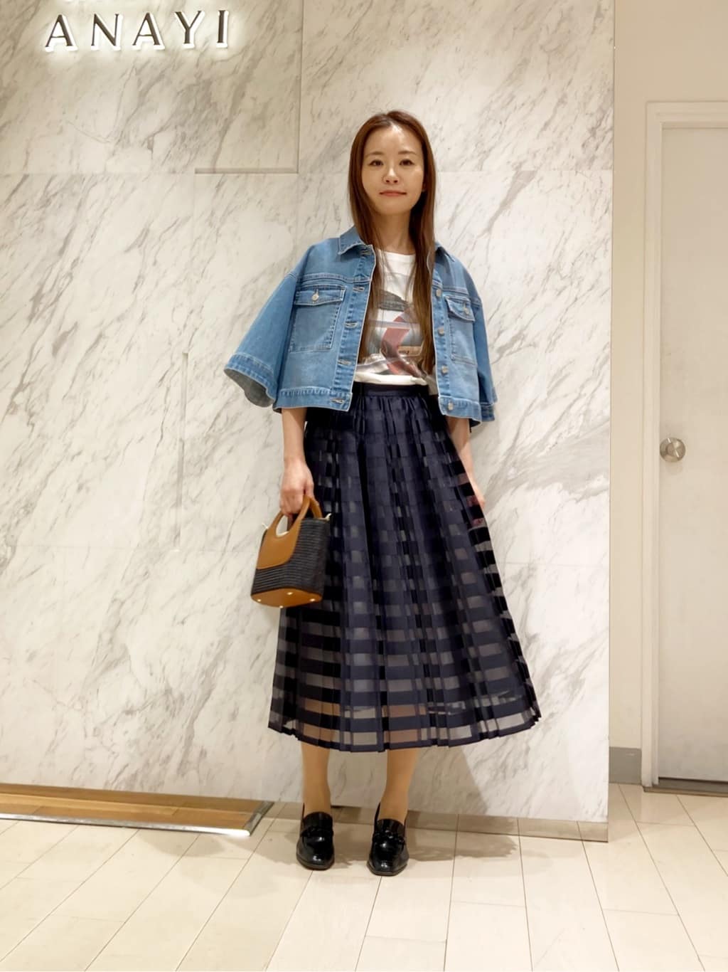 ANAYI | コットン天竺フォトプリントTシャツ | Rakuten Fashion(楽天