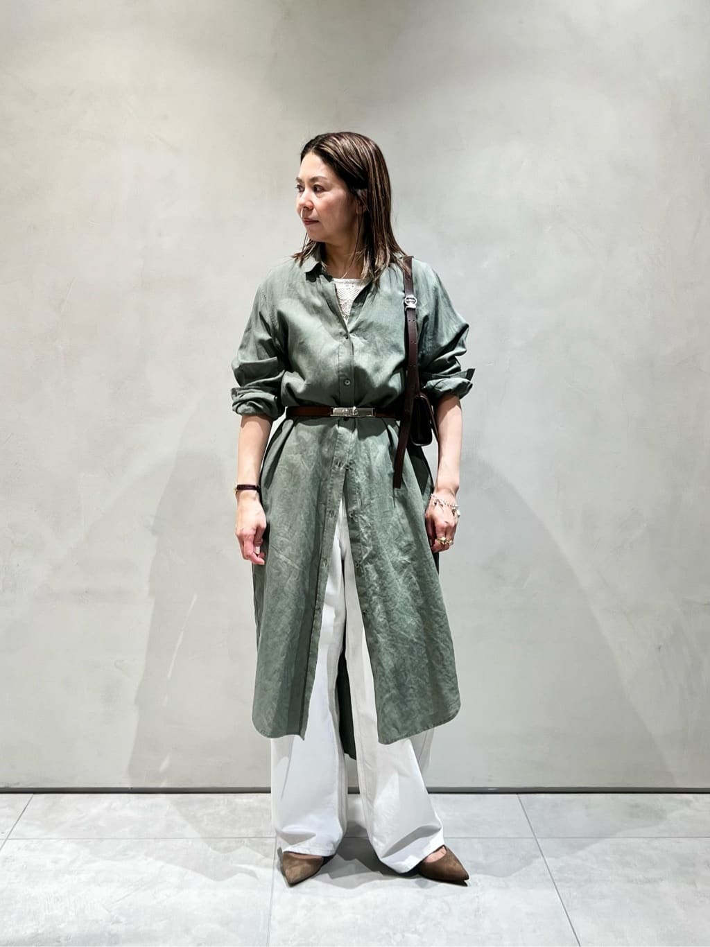 UNITED ARROWS | <conte>ニットライク フラワー ノースリーブブラウス