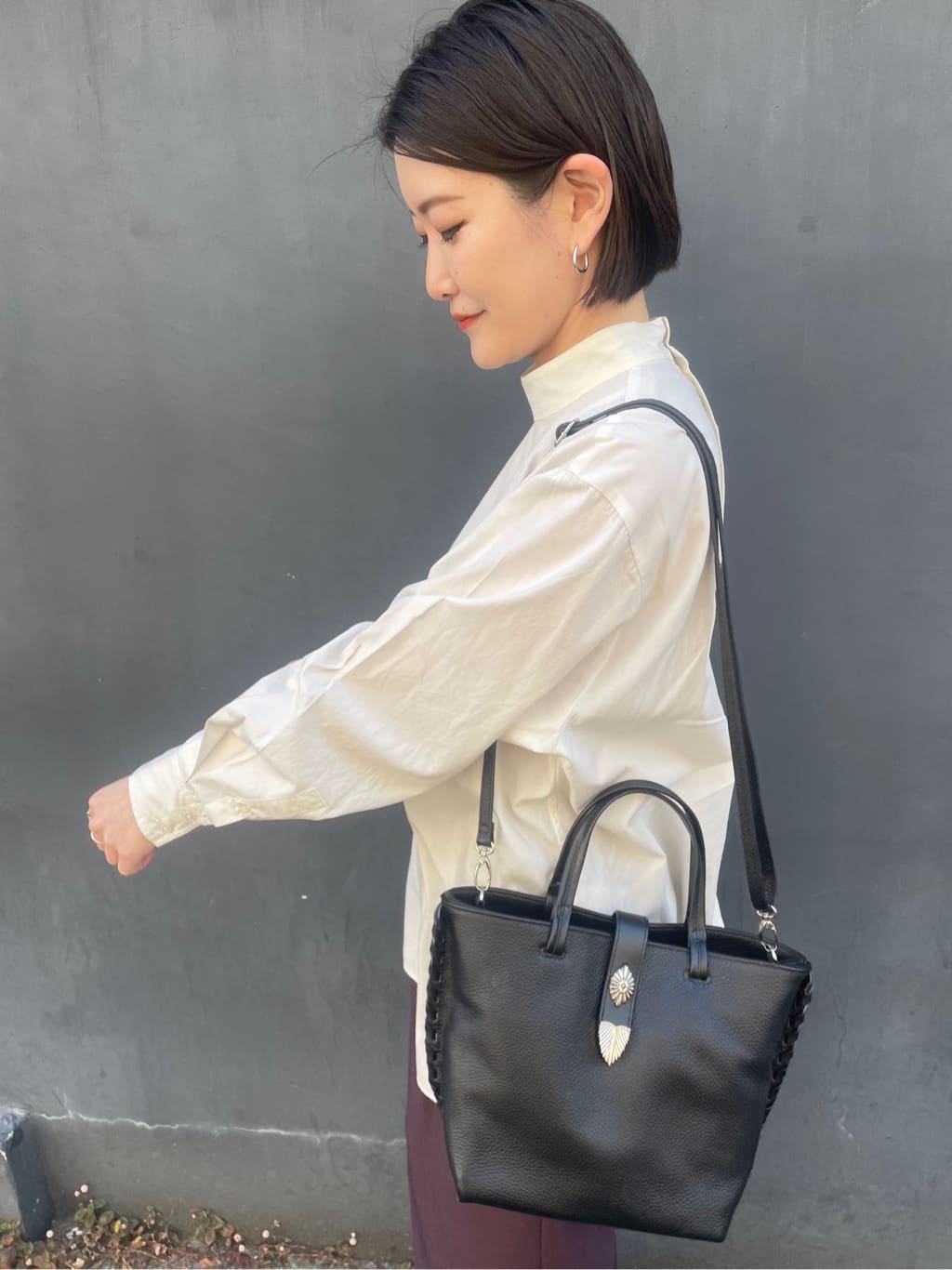 PAL GROUP OUTLETの《追加生産/金属アレルギー対応》ステンレスフープピアスを使ったコーディネートを紹介します。｜Rakuten Fashion(楽天ファッション／旧楽天ブランドアベニュー)6970298