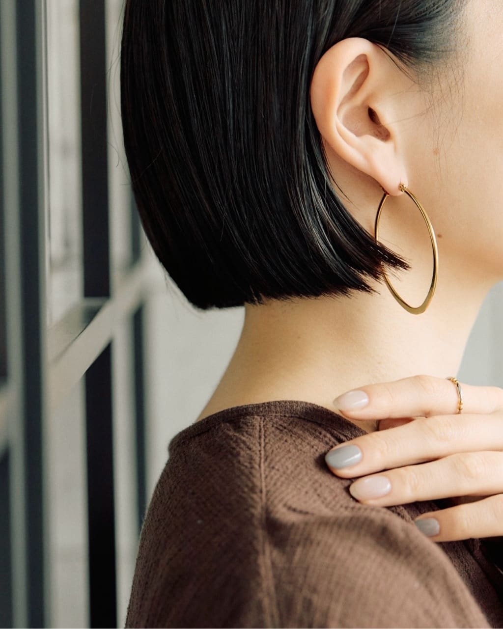 ear PAPILLONNERの《金属アレルギー対応/ステンレス》マーキスフープピアスを使ったコーディネートを紹介します。｜Rakuten Fashion(楽天ファッション／旧楽天ブランドアベニュー)6970427