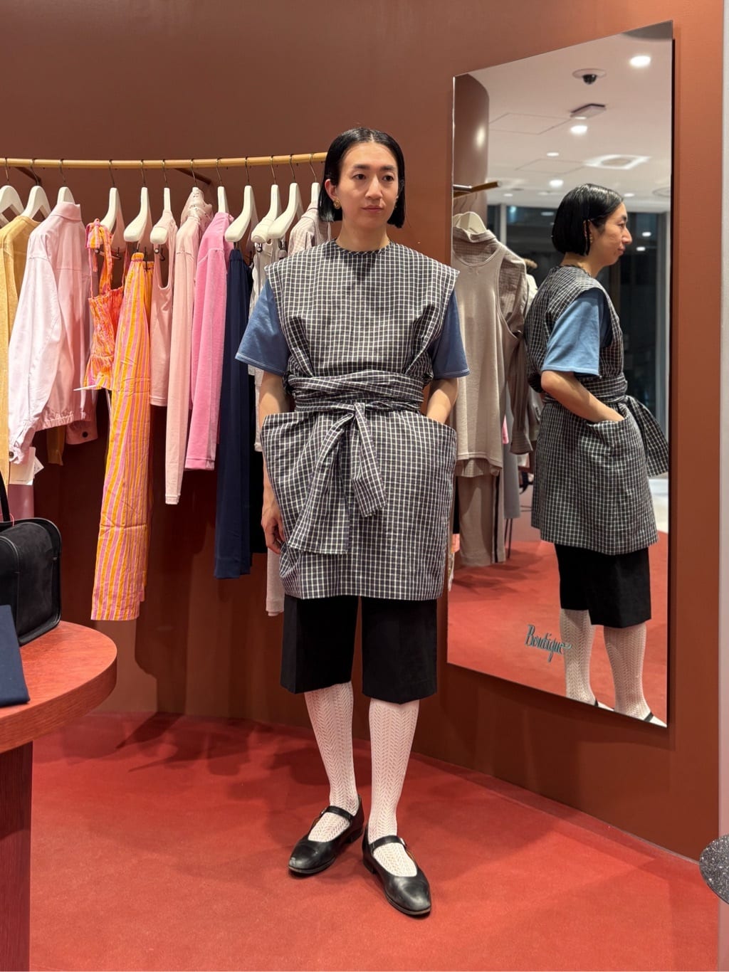BEAUTY&amp;YOUTH UNITED ARROWS - roku 6 チュニック　ワンピース BEAUTY&YOUTH UNITED ARROWS | <6(ROKU)>麻コットン リボン チュニック