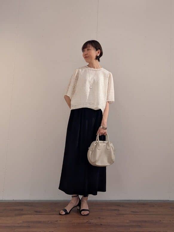 BEARDSLEY | ストレッチジョーゼットギャザーパンツ【セットアップ