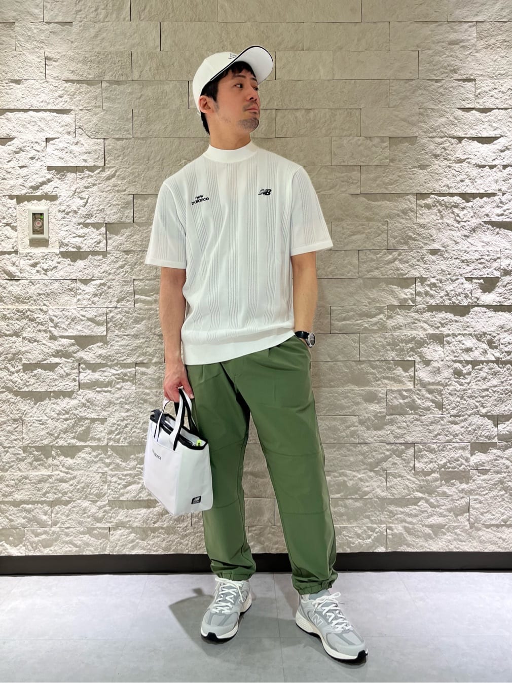 New Balance Golf | ハーフスリーブ モックネック ニット プルオーバー