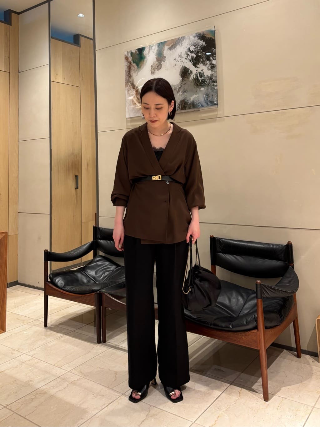 GALLARDAGALANTEの【ガランテ名品】ライトジャージーワイドパンツを使ったコーディネートを紹介します。｜Rakuten Fashion(楽天ファッション／旧楽天ブランドアベニュー)6973116