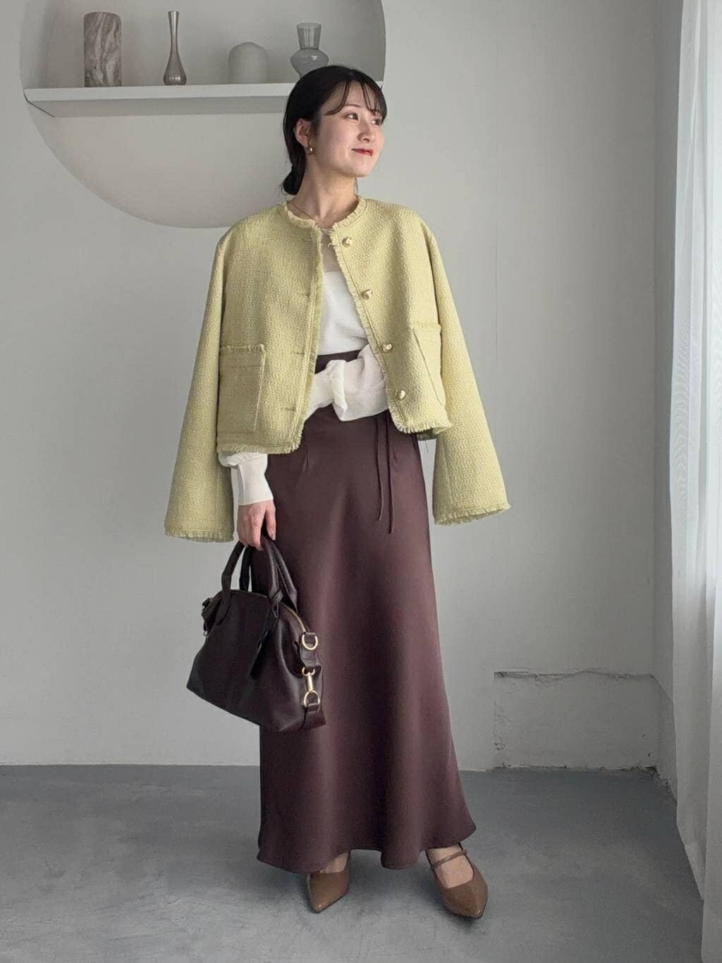 mysty womanのライトツイードジャケットを使ったコーディネートを紹介します。｜Rakuten Fashion(楽天ファッション／旧楽天ブランドアベニュー)6974806