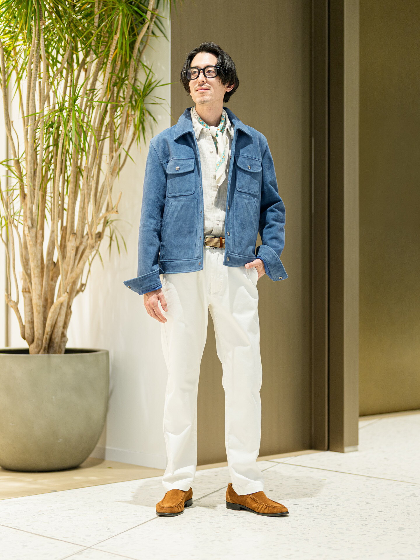 BANANA REPUBLIC | (M)スエード トラッカージャケット | Rakuten