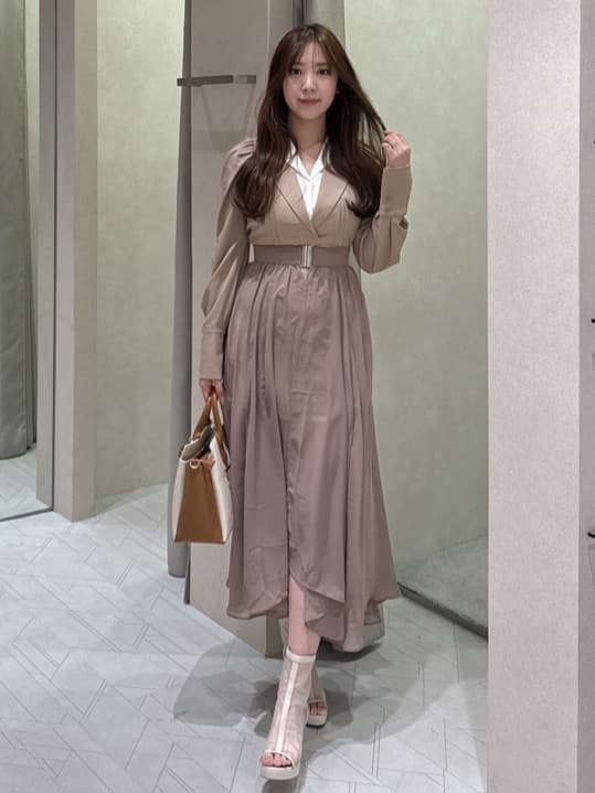 rienda | 2WAYテーラーWカラーワンピース | Rakuten Fashion(楽天
