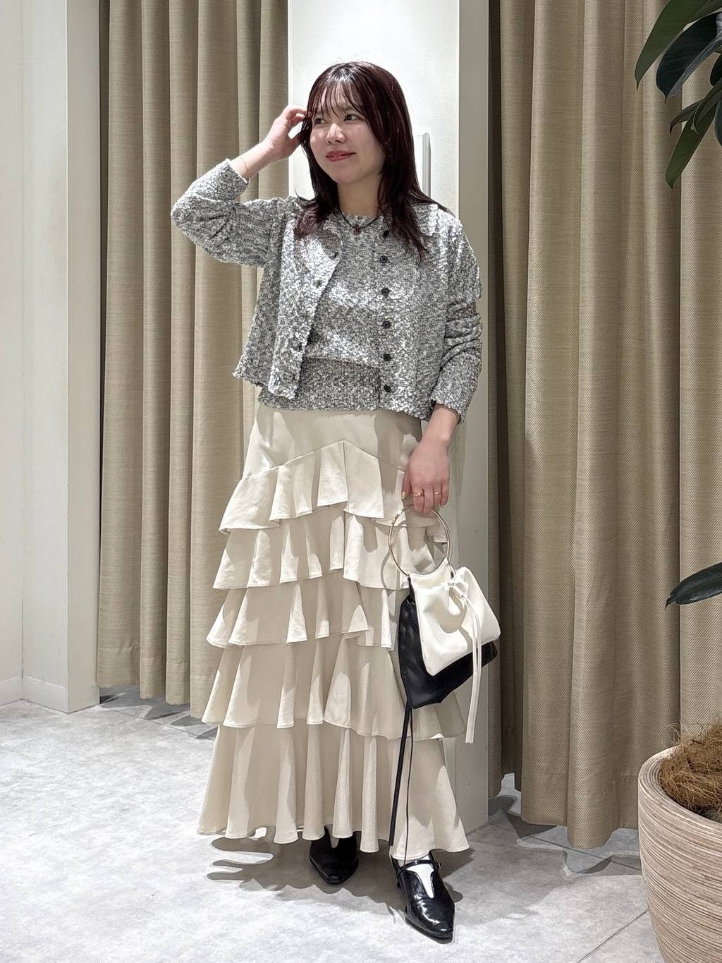 mysty womanの襟付きスラブカーデタンクSETを使ったコーディネートを紹介します。｜Rakuten Fashion(楽天ファッション／旧楽天ブランドアベニュー)6977276