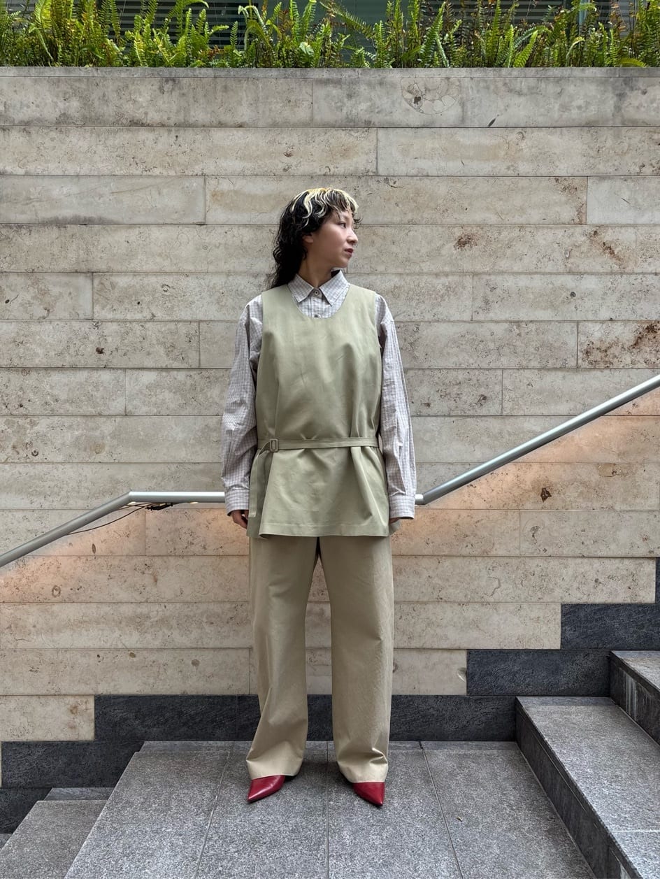 6(ROKU) 2026SS コットンレーヨン チノ ノースリーブ トップス 6 「6(ROKU)」コットンレーヨン チノ ノースリーブ トップス
