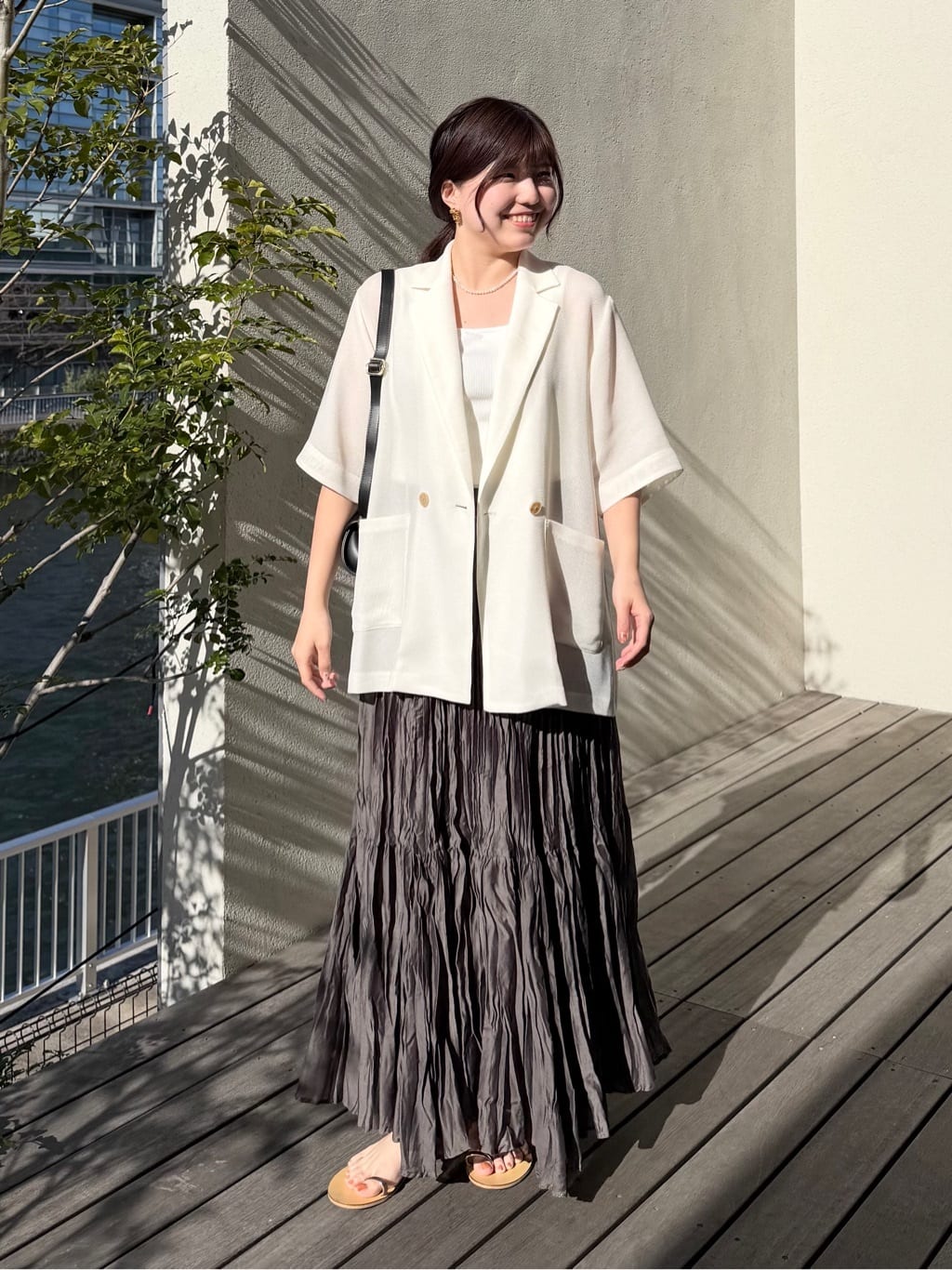 DOUX ARCHIVESのメッシュ半袖ジャケットを使ったコーディネート 