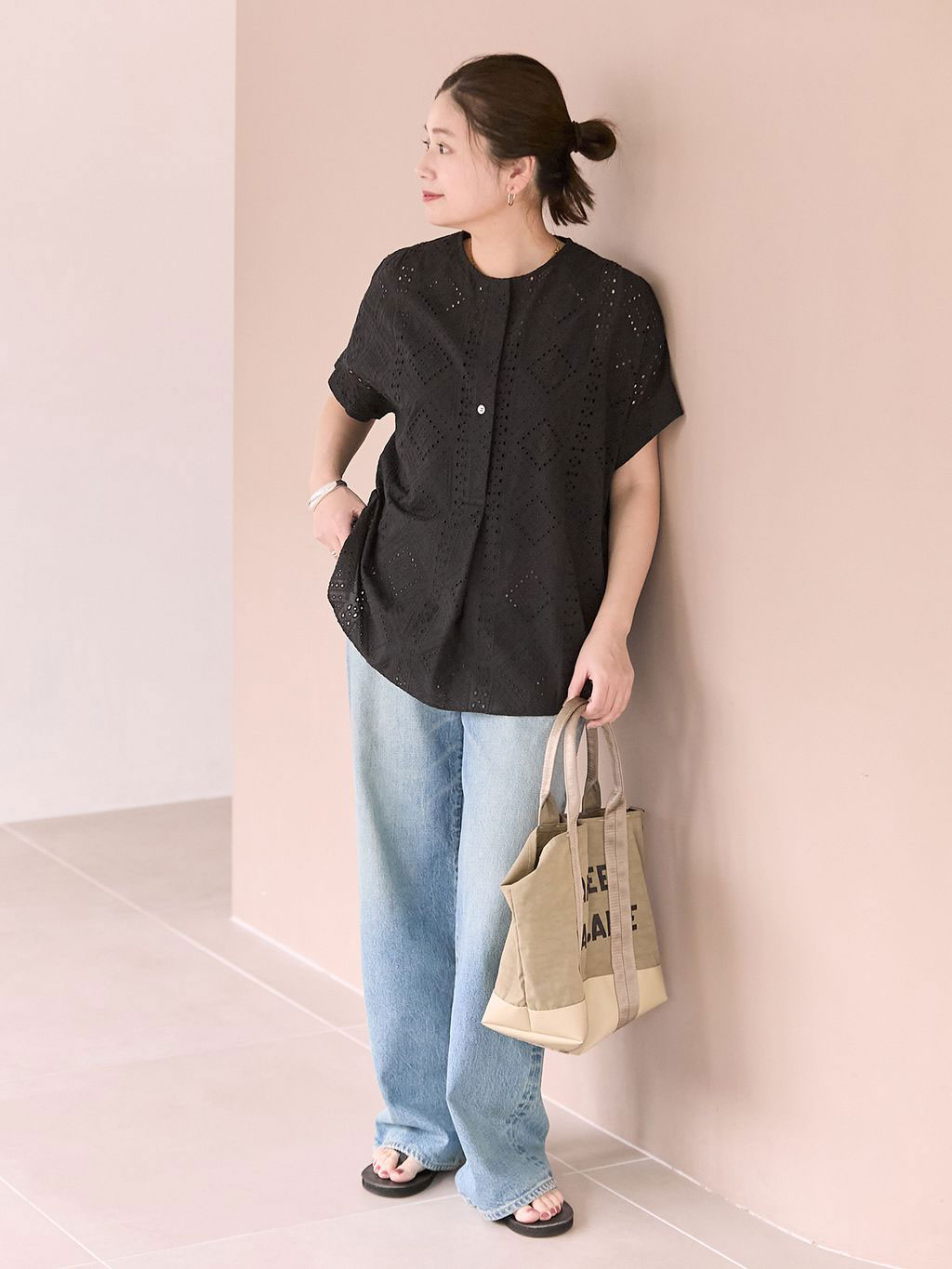 JOURNAL STANDARD | カットワークレースノーカラーブラウス | Rakuten