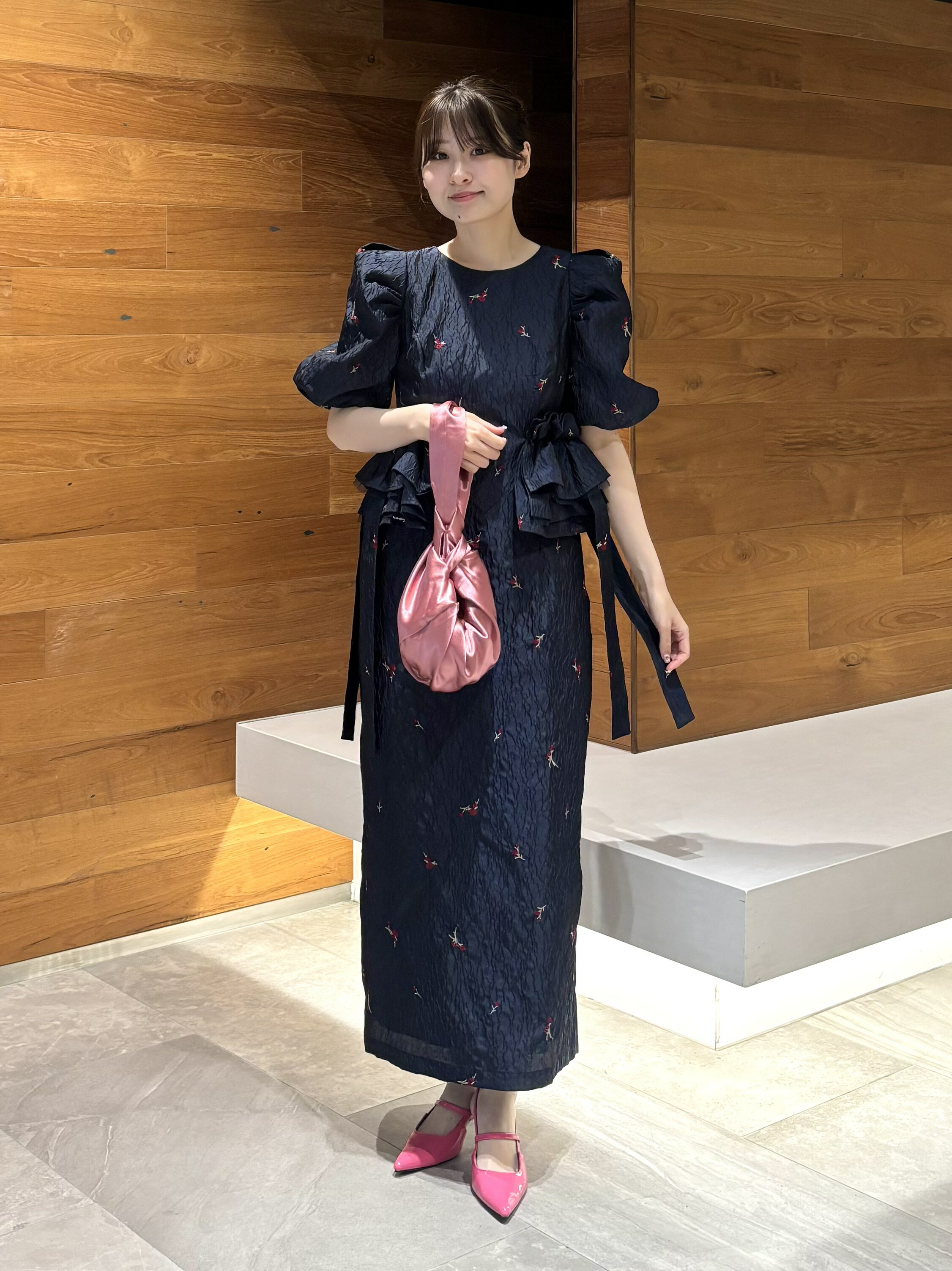ANDRESD | 結婚式・二次会対応 刺繍ジャガードフリルドレス | Rakuten