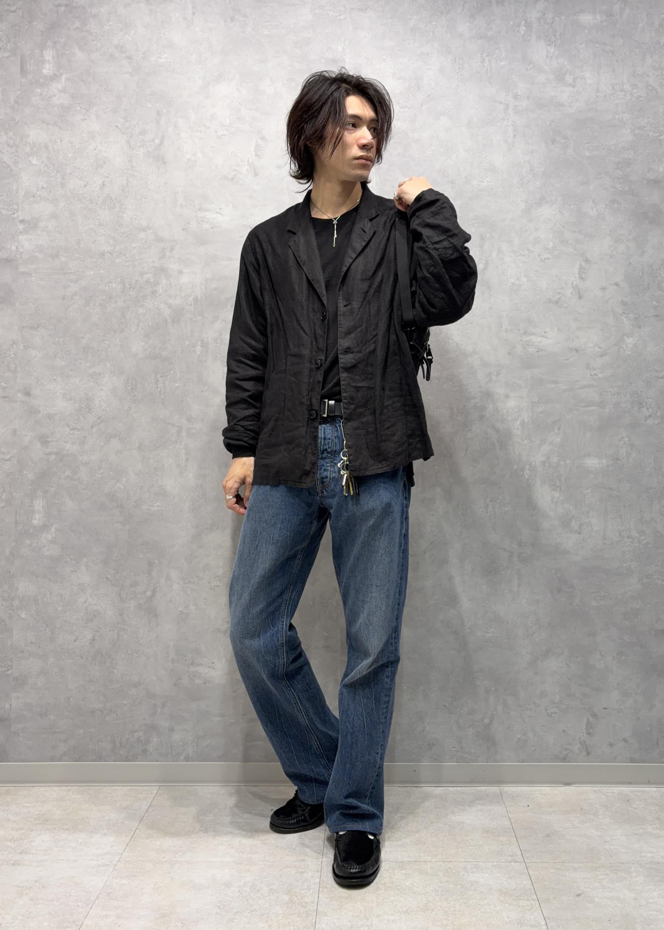 ADAM ET ROPE' | ボックスシルエット リネン シャツ ジャケット
