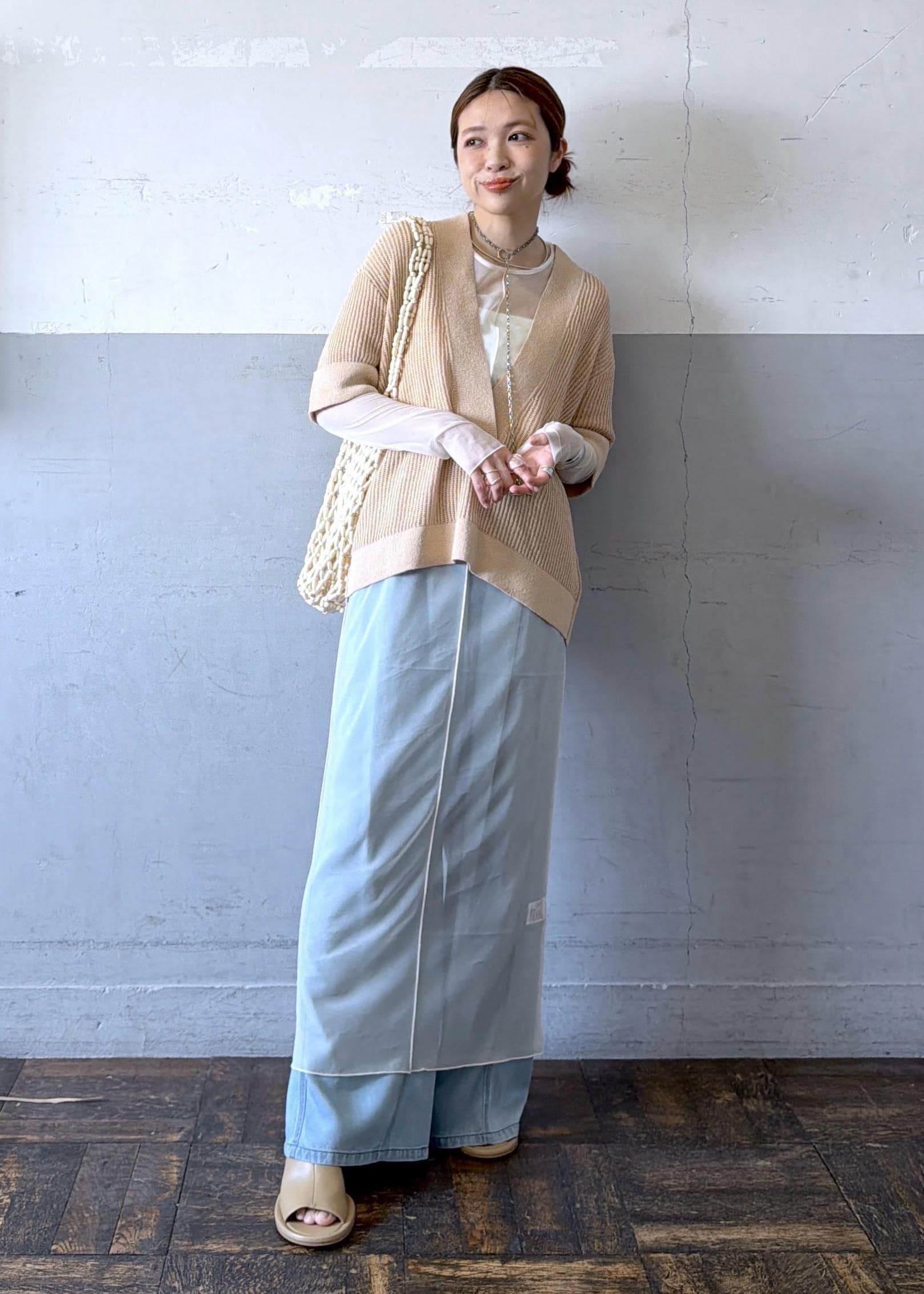 ADAM ET ROPE' | リネンブレンドニットプルオーバー | Rakuten Fashion