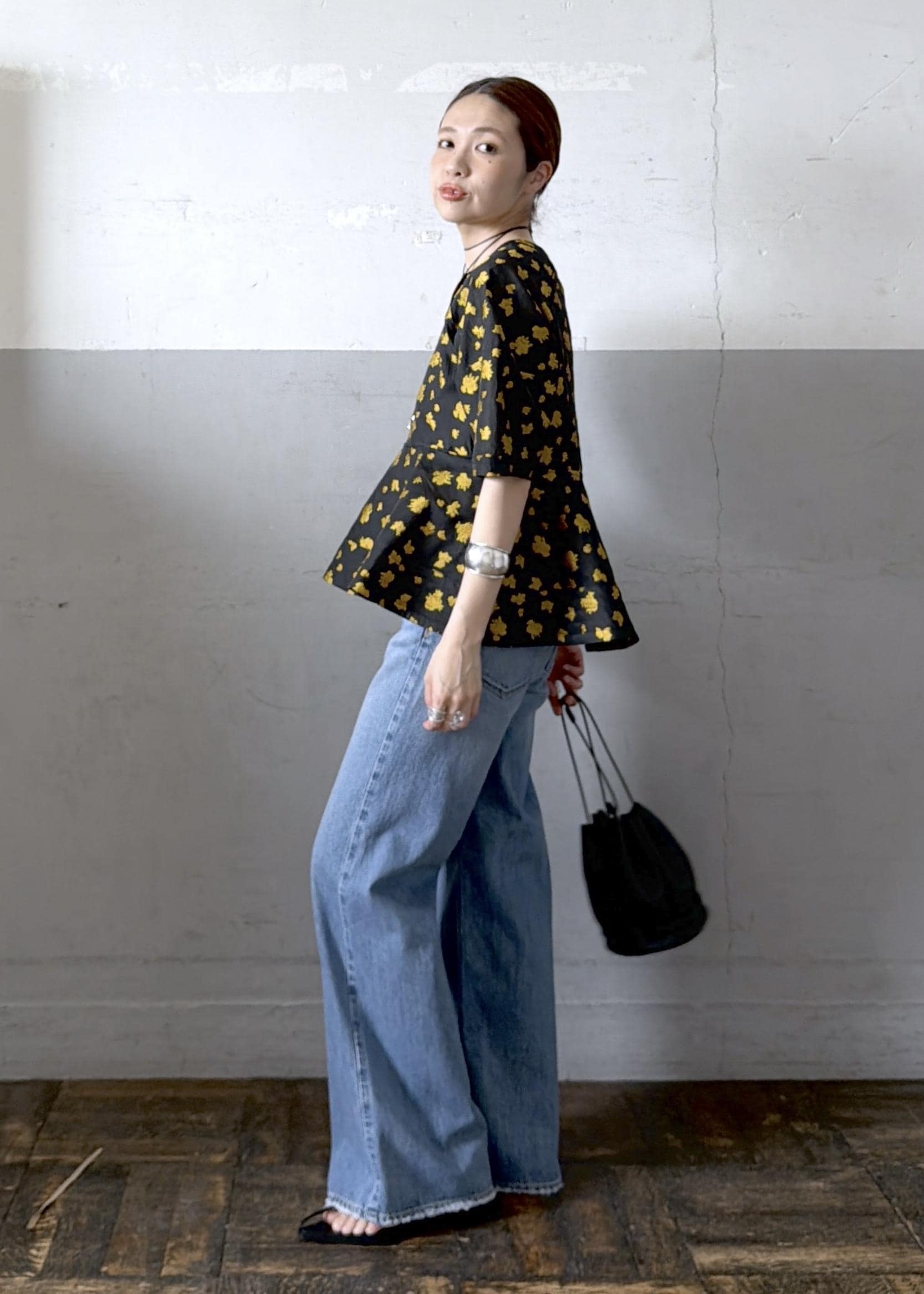 ADAM ET ROPE' | コクーンスリーブペプラムトップス | Rakuten Fashion