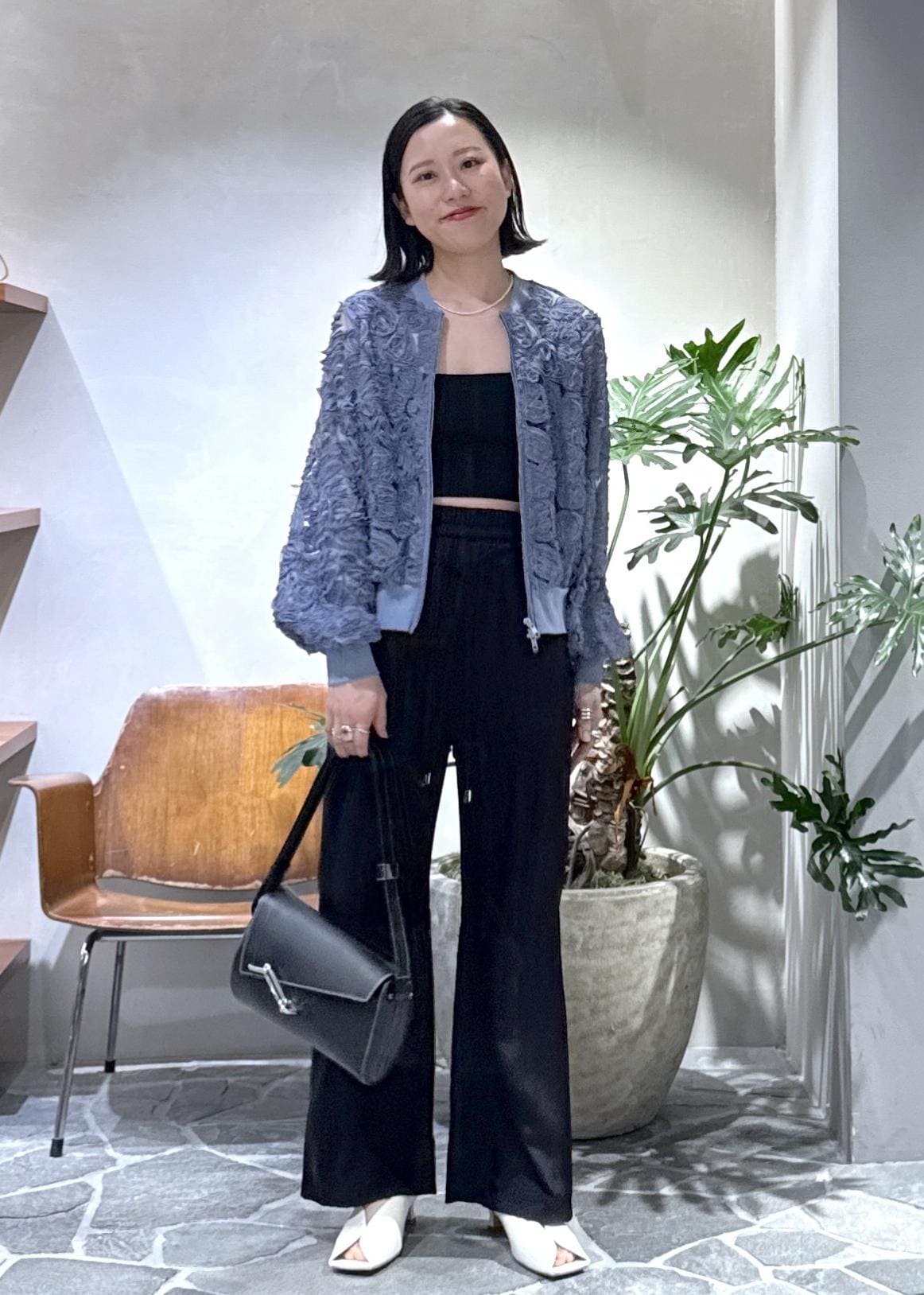 ADAM ET ROPE' | ラインアートレースブルゾン | Rakuten Fashion(楽天