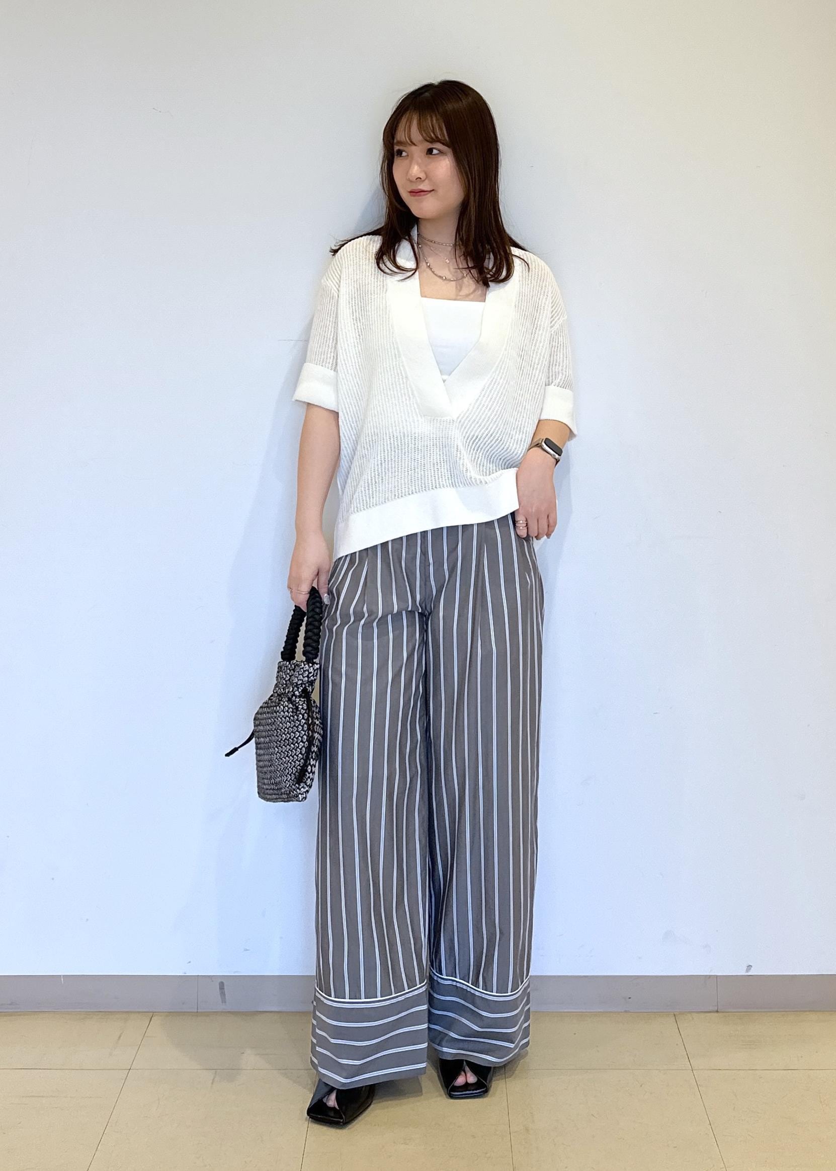 ADAM ET ROPE' | リネンブレンドニットプルオーバー | Rakuten Fashion