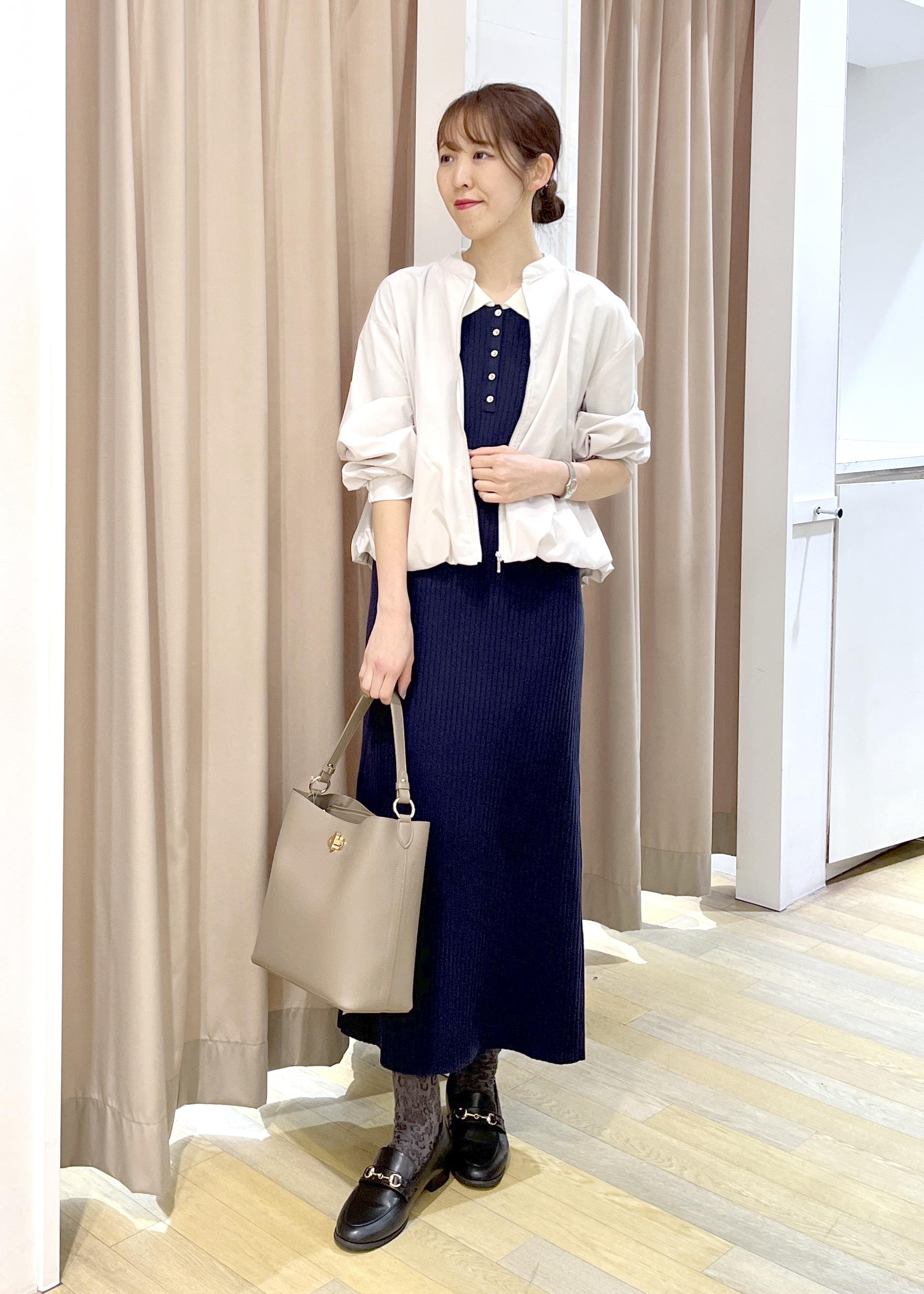VIS | ポロ襟ニットワンピース | Rakuten Fashion(楽天ファッション