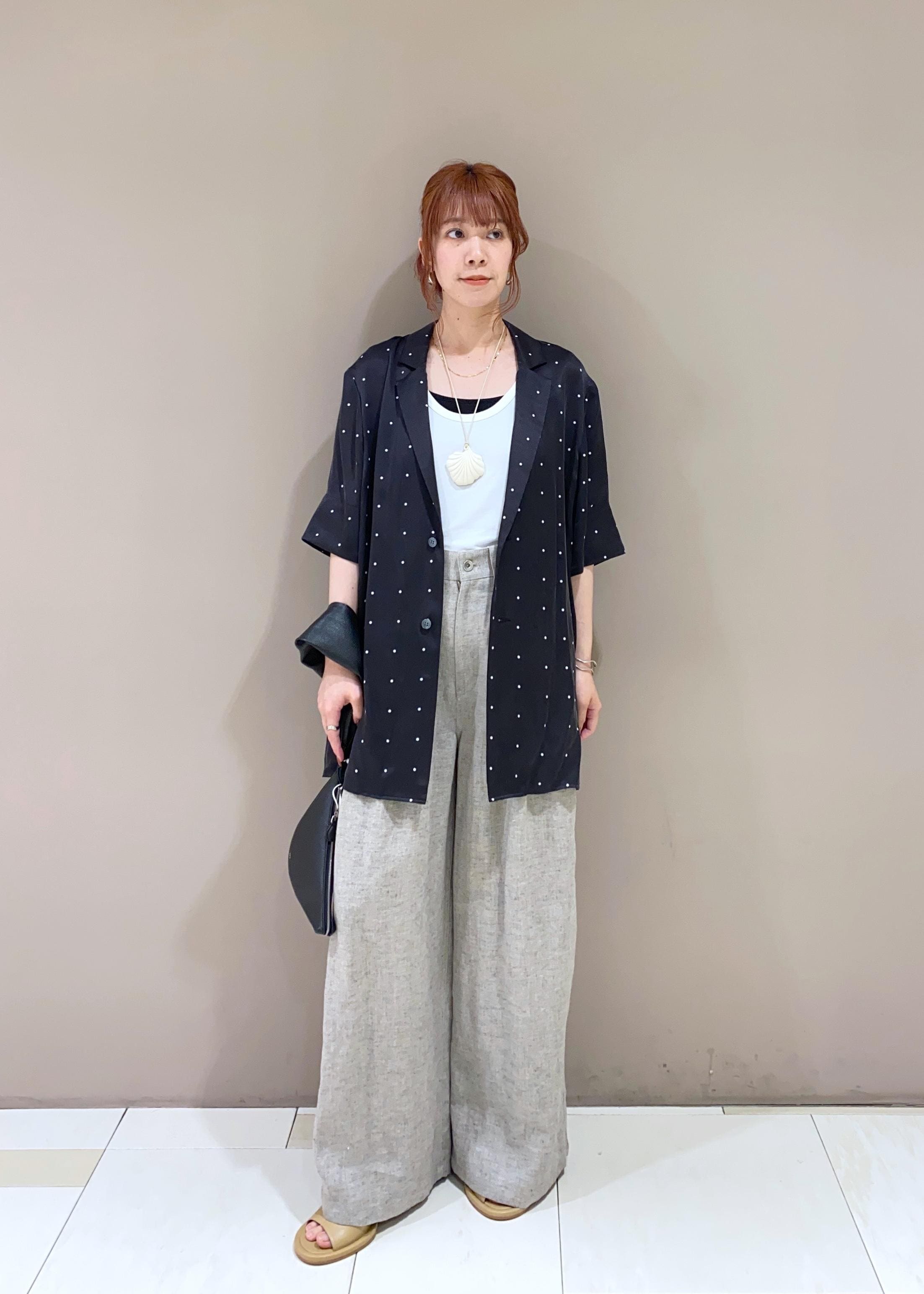 ADAM ET ROPE' | 【EMOELLE】テーラーカラーシャツ | Rakuten Fashion