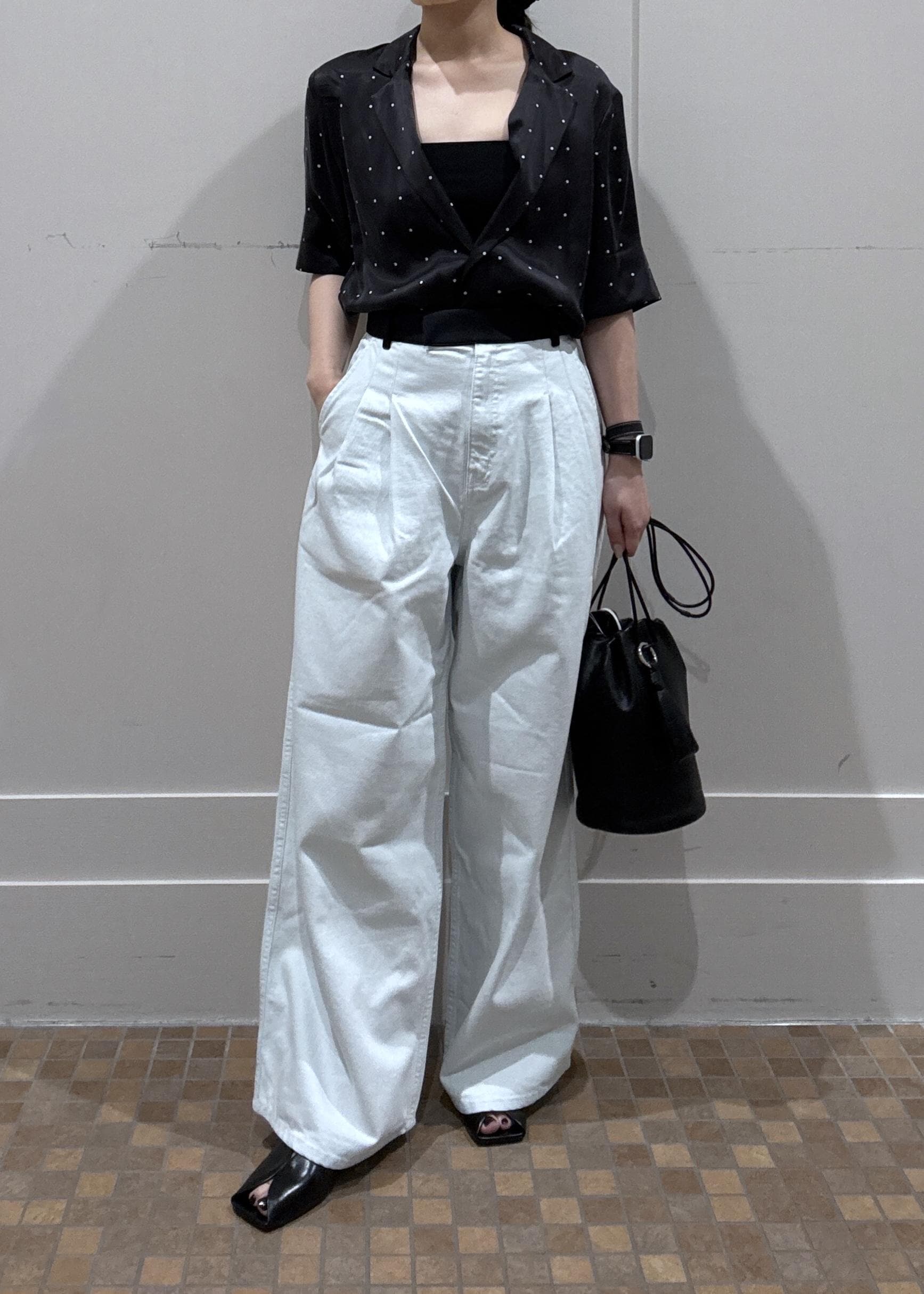 ADAM ET ROPE' | 【EMOELLE】テーラーカラーシャツ | Rakuten Fashion