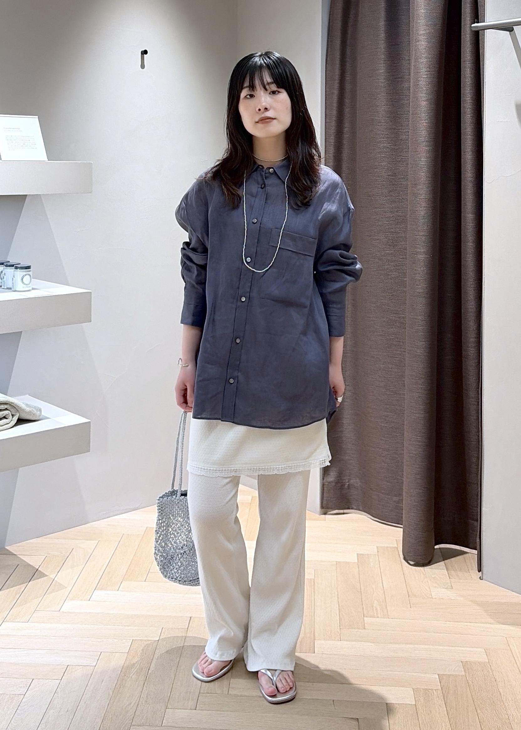 SALON adam et rope' | リネンオーバーシャツ / GENTLE LINEN